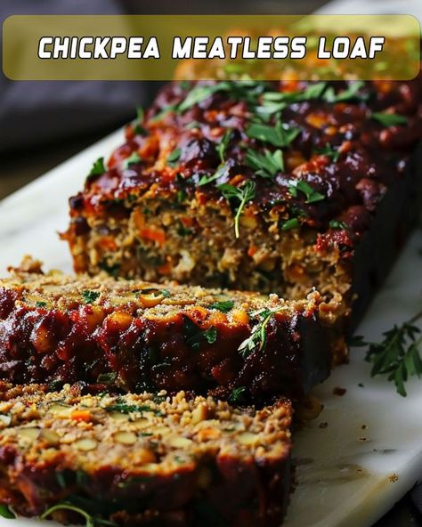 Yay Recipes Tofu Meatloaf, Chickpea Meatloaf, Meatless Loaf, Yay Recipes, Vegetarian Loaf, Gluten Free Meatloaf Recipe, Veggie Meatloaf, Meatless Meatloaf, Vegetarian Meatloaf