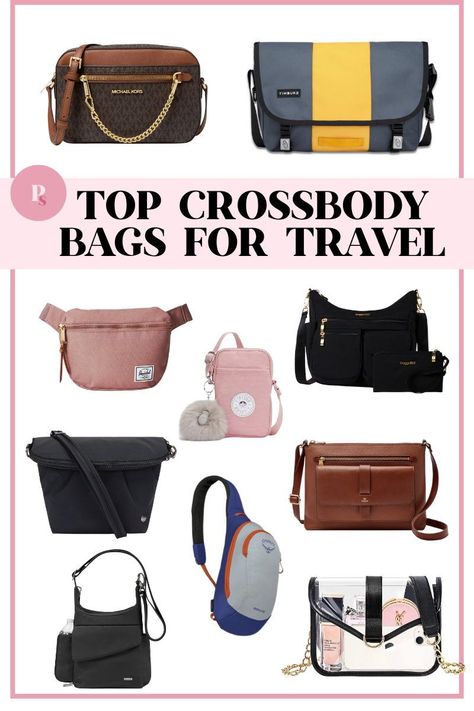 Here are the top crossbody bags for travel! I love these bags for different travel scenarios and situations. Perfect for keeping your items close. Spring Crossbody Bag, Best Crossbody Bag Travel, Cross Body Bag Outfit, Crossbody Bag Outfit, Large Crossbody Bag, Classic Crossbody Bag, Purse Outfit, Waterproof Crossbody Bag, Efficient Packing