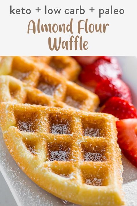 Almond Flour Waffles, Best Keto Pancakes, Desayuno Keto, Book Diy, Low Carb Low Sugar, Almond Flour Recipes, Low Carb Dinner Recipes, Low Carb Paleo, Low Carb Breakfast