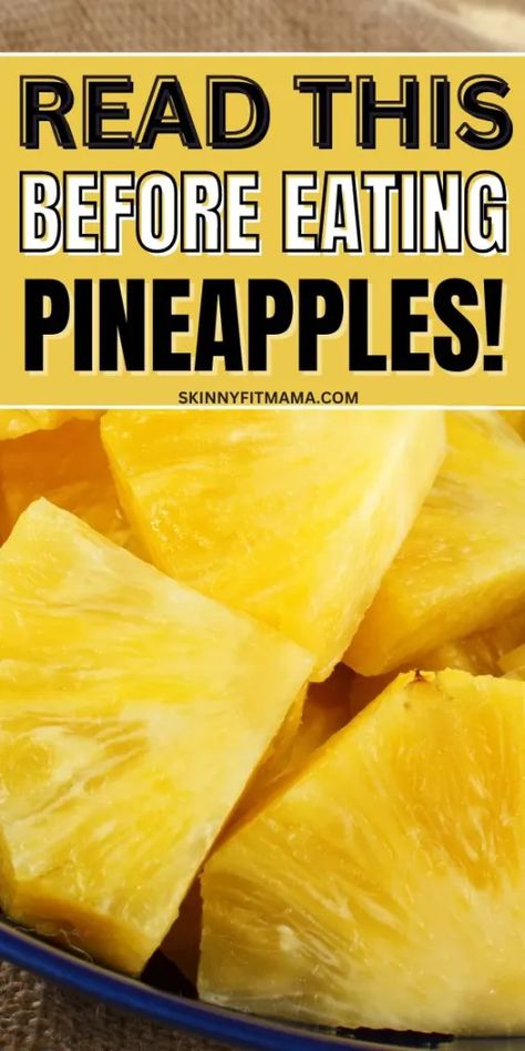 In this post, I’ll share everything you need to know about the benefits and side effects of pineapples. This delicious tropical fruit has a ton of health benefits along with side effects as well. It’s definitely wise to learn all about it if it’s on your menu often. #healthandwellness #nutrition Fruits Nutrition Facts, Ginger And Pineapple Benefits, Pineapples Benefit, Is Pineapple Good For You, What Is Pineapple Good For, Pineapple Remedies, Benefits Of Pineapple For Women, Pineapple Tea Benefits, Pineapple Water Benefits