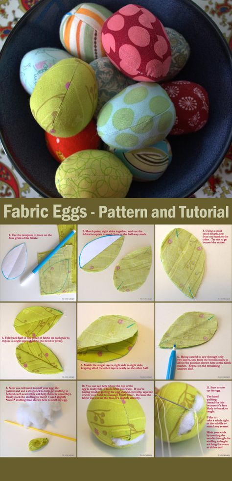 Felt Easter Eggs Pattern, Cloth Easter Eggs Free Pattern, Diy Fabric Easter Eggs, Fabric Egg Pattern, Sew Easter Eggs, Egg Sewing Pattern, Felt Egg, Stuffed Easter Eggs, Easter Egg Sewing Pattern