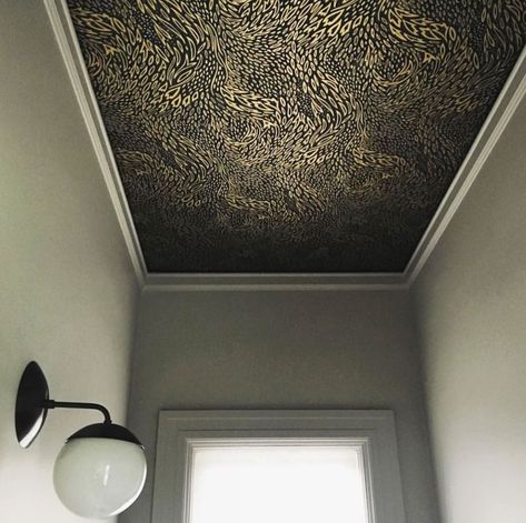 Decorative Ceiling Panels, Wallpaper Ceiling, Ceiling Art, Soundproof Room, Peony Wallpaper, Velvet Wallpaper, Dropped Ceiling, Bathroom Ceiling, Bedroom Ceiling