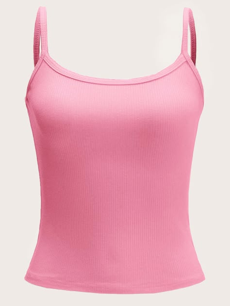 Pink Cami Outfit, Pink Tank Top Outfit, Pink Cami Top, Cami Outfit, Light Pink Tops, Singlet Tops, Women Tank Tops, Pink Tank, Pink Outfits