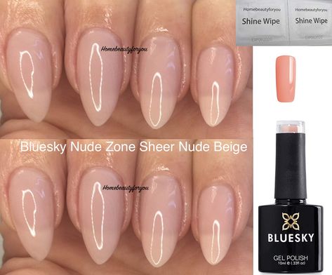 Beige Nail, Bluesky Nails, Bluesky Gel Polish, Stunning Nails, Beige Nails, Nail Gel Polish, Nail Gel, Uv Led, Gel Nail Polish