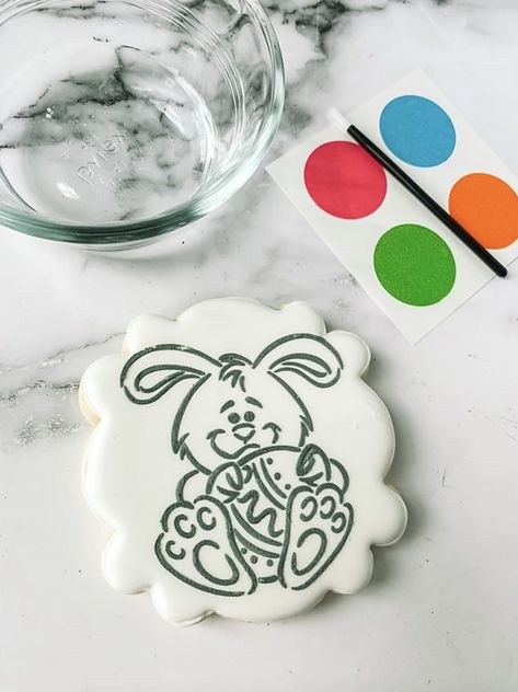 How To Make Pyo Cookies, Paint Your Own Cookie Instructions, How To Make Paint Your Own Cookies, Pyo Cookies How To Make, Painted Cookies Watercolor, Bake Sell, Paint Your Own Cookies, Sugar Cookie Kit, Cut Out Cookie