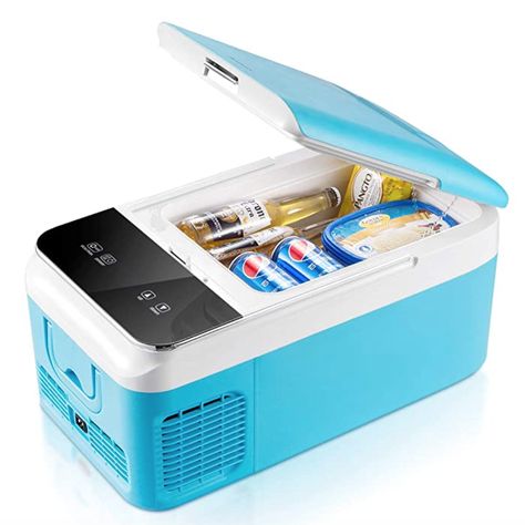 Portable Freezer, Cool Car Gadgets, Camping Road Trip, Must Have Car Accessories, Car Fridge, Car Cooler, Camping Must Haves, Ice Makers, Amazon Must Haves