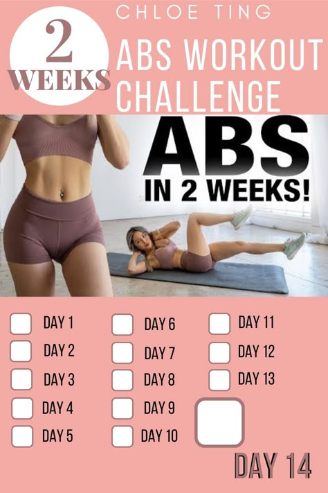 Hello, I've tried out the Chloe Ting 2 weeks abs challenge and I used this checklist to keep me motivated. I posted it every single day on my Instagram story and check marked the checklist after every workout. I hope this is helpful for you too and motivates you to just keep going. Click the link to see my personal results. Abs In 2 Weeks, July Workout, Abb Workouts, Abs Workout Program, Tips To Stay Motivated, Work Out At Home, Gross Things, Chloe Ting, Ab Workout Challenge