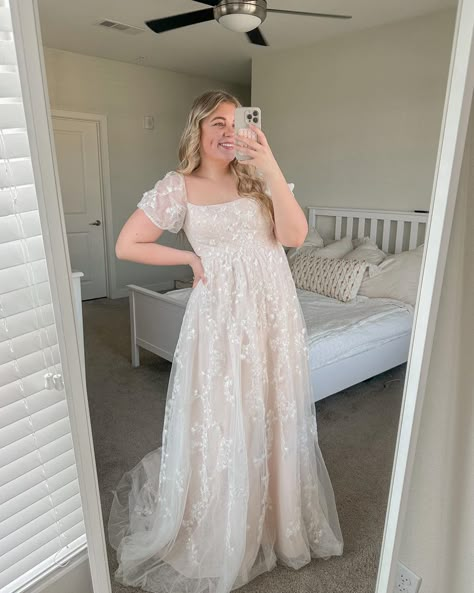 Imperial Waist Wedding Dress, Empress Waist Wedding Dress, Victorian Wedding Dress Plus Size, Plus Size Short Sleeve Wedding Dress, Simple Empire Waist Wedding Dress, Simple Cottage Core Wedding Dress, Boho Plus Wedding Dress, Cottage Core Wedding Dress Plus Size, Empire Waist Wedding Dress Plus Size