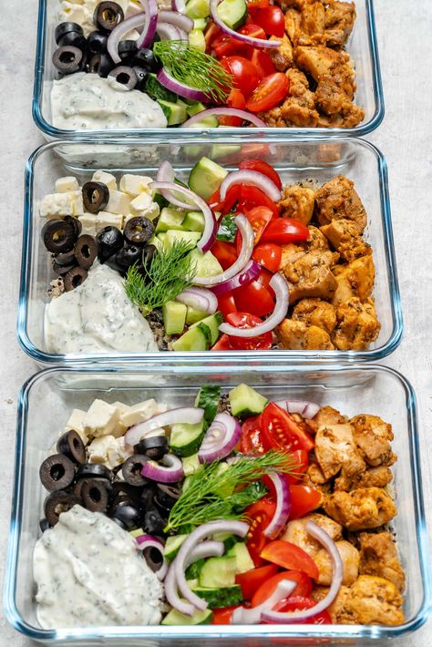 Greek Chicken Meal Prep, Greek Chicken Meal, Chicken Meal Prep Bowls, Wallpaper Food, Clean Meal Prep, Cheap Clean Eating, Clean Eating Lunch, Clean Eating For Beginners, Prep Bowls