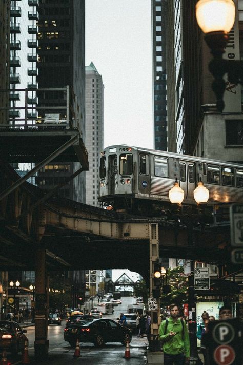 City Streets Photography, Chicago Aesthetic, Chicago Street, Cityscape Photography, Chicago Photos, My Kind Of Town, U Bahn, Never Sleep, The Windy City