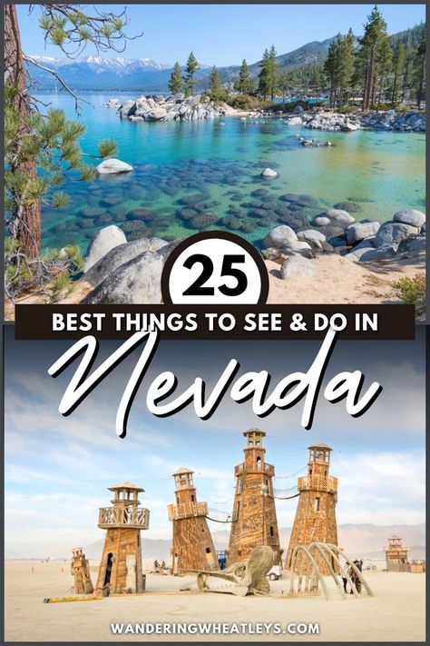 Planning a Nevada vacation? Discover the 25 best things to do in Nevada including top attractions in Nevada like the Hoover Dam, top outdoor adventures and more! I what to do in Nevada I places to go in Nevada I Las Vegas attractions I USA travel I Nevada attractions I Nevada parks I activities in Nevada I things to do in Las Vegas I museums in Nevada I hiking in Nevada I state parks in Nevada I day trips in Nevada I Nevada road trip I adventures in Nevada I road trips in Nevada I #Nevada #USA Las Vegas Attractions, Vegas Attractions, Great Basin National Park, Nevada Travel, Hoover Dam, Reno Nevada, Glitz And Glamour, Us Road Trip, Us Travel Destinations