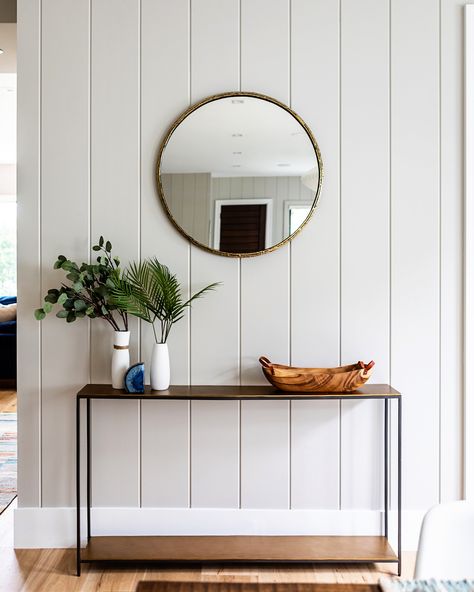 Ship Lapped Walls, Gray Shiplap Wall, Coastal Accent Wall, Shiplap Hallway, Modern Shiplap, Shiplap Living Room, Gray Shiplap, Shiplap Paneling, Shiplap Accent Wall