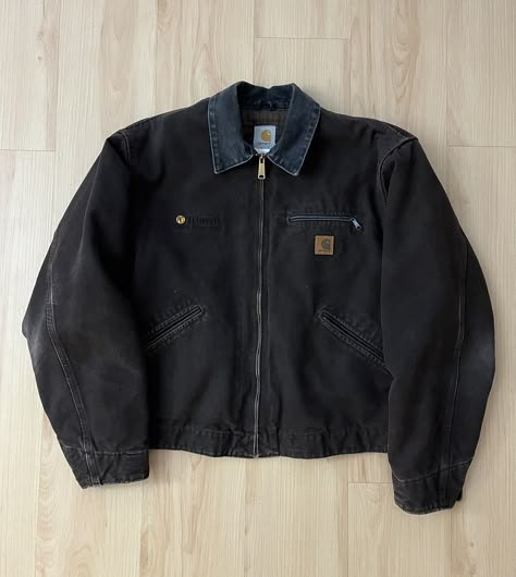 Vintage vintage carhartt detroit jacket coffee brown | Grailed Carhartt Workwear Jacket, Detroit Carhartt Jacket, Carhartt Jacket Black, Carhartt Detroit Jacket Outfit Men, Detroit Jacket Outfit Men, Black Carhartt Jacket Outfit, Work Jacket Outfit Men, Vintage Carhartt Jacket Outfit, Carhartt Jacket Outfit Men