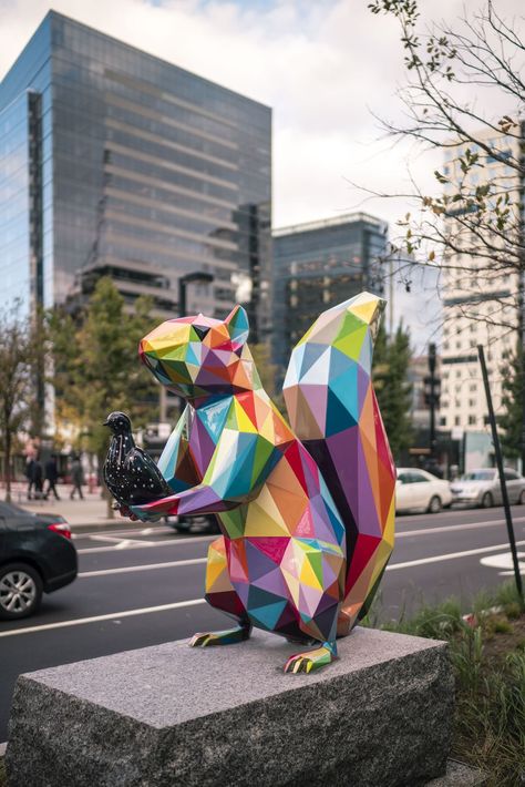 Boston Seaport Gets Colorful New Sculptures Thanks to Artist Okuda Colorful Sculpture, Boston Seaport, Geometric Sculpture, Sculpture Projects, Public Sculpture, Spanish Artists, Modern Sculpture, Art Installation, Art Installations