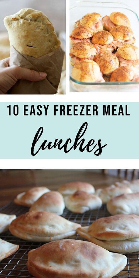 Make Ahead Lunch Freezer Meals, Easy Meals To Prep And Freeze, Meal Prep Freezer Meals Families, Family Lunch Meal Prep, Fast Meal Prep Lunch, Grab And Go Freezer Food, One Handed Lunch Ideas, Freezer Friendly Lunch Ideas, Make Ahead And Freeze Lunches