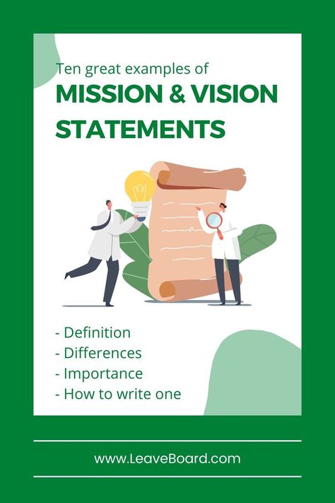 Why do you need a mission statement and how to write one. Mission And Vision Statements, Vision Statement Examples, Company Vision And Mission, Mission Statement Examples, Vision And Mission Statement, Mission Statements, Vision Statement, Mission Vision, Human Resource