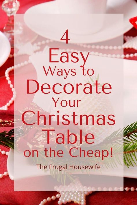 Easy Christmas Table Decorations Simple Place Settings, Christmas Decor Ideas For Party Tables, Christmas Table Decorations Tablecloth, Christmas Dinner Party Table Decor Diy, Buffett Christmas Decor, Decorate Christmas Table Ideas, Christmas Table Decorations For Large Party, Christmas Luncheon Ideas Ladies Decor, Christmas Table Ideas Simple