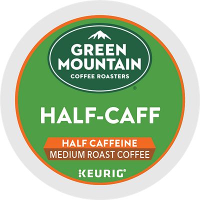 Green Mountain Coffee Roasters® | Half-Caff Coffee | K-Cup | Keurig US Green Mountain Coffee, Light Roast Coffee, Decaffeinated Coffee, Mountain Coffee, Keurig Coffee, Medium Roast Coffee, Single Serve Coffee Makers, Decaf Coffee, Single Serve Coffee