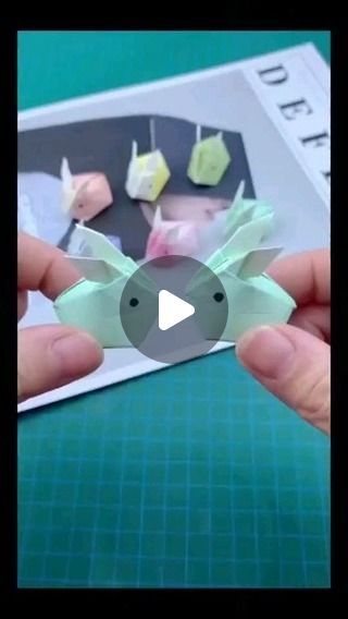 Paper Bunny Craft, Origami Wrapping, Paper Bunny, Craft Cricut, Fun Craft Projects, Decorated Eggs, Diy Projects For Beginners, Early Childhood Development, How To Make Paper Flowers