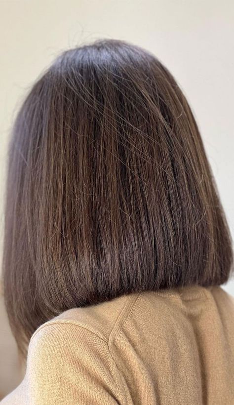 Hair Cuts Design, Milk Chocolate Hair Color, Hair Curtains, Light Brown Hair Balayage, Longer Bob, Cute Hairstyles Ideas, Curtains Bangs, Haircut Brunette, Hairstyles Brown