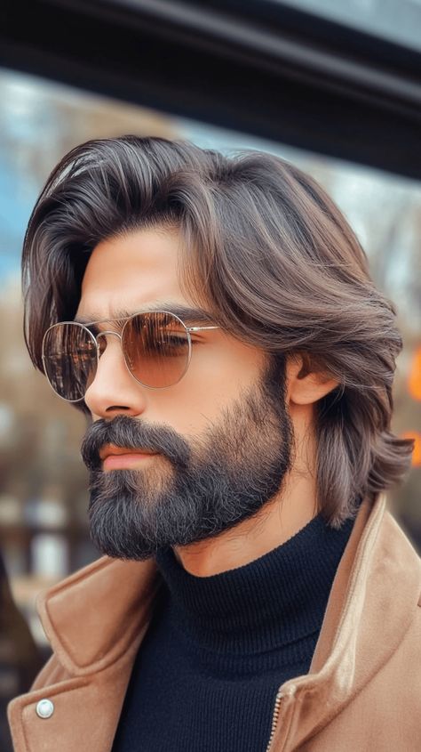 Unveil 18 Trendsetting Winter Long Hairstyles for Men in 2025 Structured Clothing, Mens Hair Long, Trending Mens Haircuts, Mens Haircuts Medium, Winter Hairstyle, Long Hairstyles For Men, Mens Haircuts Short Hair, Mens Hairstyles With Beard, Long Haircut