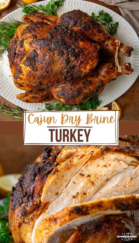 Cajun Dry Brine Turkey, Cajun Turkey Brine Recipes Best, Cajun Brine For Turkey, Dry Turkey Brine Recipe, Alton Brown Turkey Brine, Turkey Leg Brine, Turkey Brine Alton Brown, Cajun Turkey Brine, Cajun Gravy