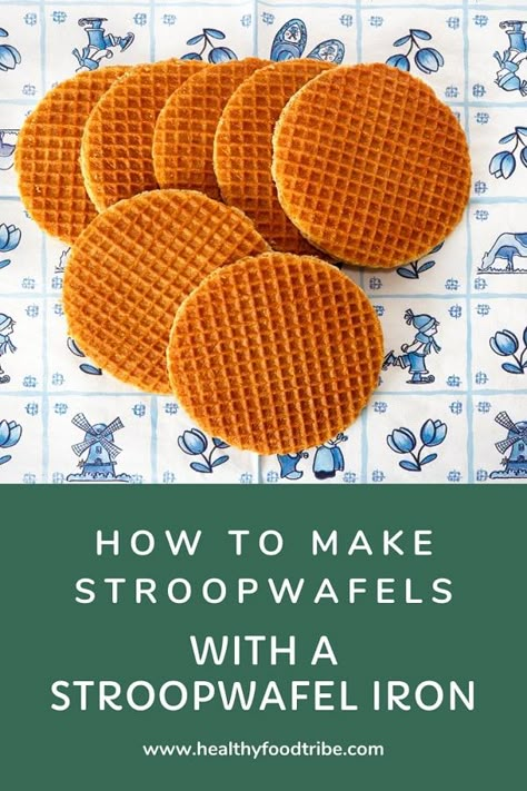 Pick a good stroopwafel iron to make your very own traditional Dutch stroopwafels at home. Make sure you use the right ingredients and process. #stroopwafel #stroopwafels #stroopwafeliron #thinwaffles Dutch Waffles Recipe, Stroopwaffle Recipes, How To Make Stroopwafel, Dutch Stroopwafel Recipe, Stroopwaffles Recipe, Stroop Waffles Recipe, Diy Stroopwafel, Homemade Stroopwafels, Stroopwafels Recipe