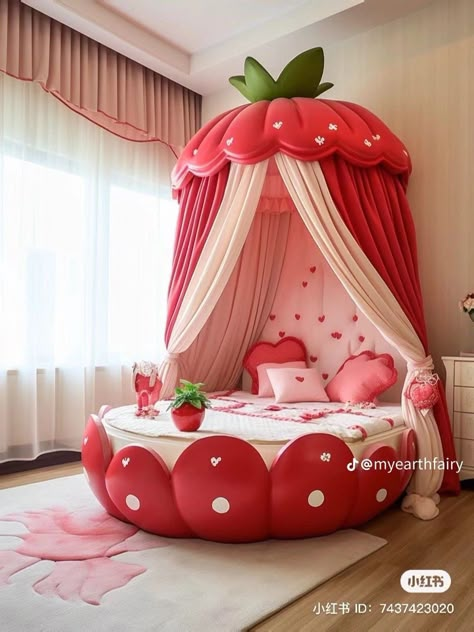 Strawberry Shortcake Room, My Little Pony Bedroom, Dorm Room Decor Ideas, Dorm Decoration, Cute Bedding, Tough Decisions, Cute Bedroom Ideas, Cute Bedroom, Bedroom Decor Design