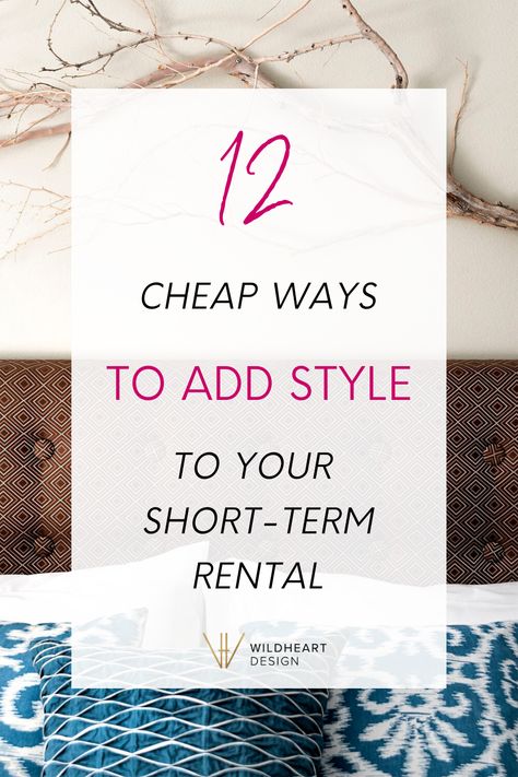 So many vacation rentals lack the final layer of polish and style to take them to the next level. Fear not, adding style to your vacation rental doesn’t have to cost a lot. Here are twelve budget ways to add style to your short-term rental! Holiday Rental Ideas, Furnished Rental Checklist, Vacation Rental Decor Ideas Beach Houses, Short Term Rental Interior Design, Short Term Rental Ideas, Long Term Rental Property Tips, Short Term Rental Bedroom Ideas, Furnishing A Rental Property, Short Term Rental Tips