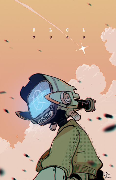 Flcl Pfp, Celine Kim, Fooly Cooly, Arte Robot, Arte Cyberpunk, Robot Art, Robot Concept Art, Dope Art, Cyberpunk Art