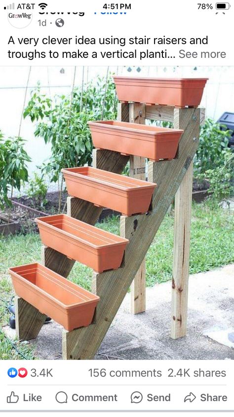 Plantarea Legumelor, Diy Planters Outdoor, Planter Project, نباتات منزلية, Vertical Garden Diy, Kraf Diy, Vegetable Garden Design, Garden Living, Small Space Gardening