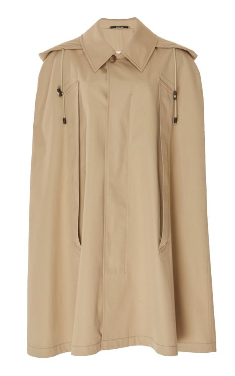 Cape Gabardine Trench Coat by Maison Margiela PF19 | Moda Operandi Trench Cape, Mens Cape, Winter Must Haves, Poncho Style, Baby It's Cold Outside, It's Cold Outside, It's Cold, Cold Outside, Moda Operandi