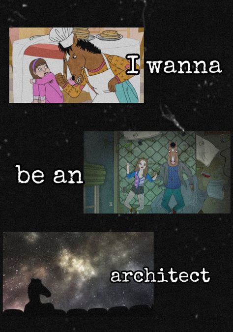 Sarah Lynn and Bojack horseman wallpaper I Wanna Be An Architect Bojack, Sarah Lynn Architect, I Wanna Be An Architect, Brain Explosion, Bojack Horseman Quotes, 60s Vibes, Sarah Lynn, Kids Cartoons, Life Crisis