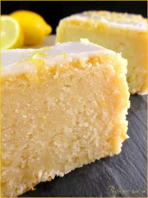 Cake citron vegan (sans oeufs, sans lait, sans beurre) Delicious Lemon Cake, Homemade Sandwich Bread, Patisserie Vegan, Vegan Lemon Cake, Milk Dessert, Homemade Sandwich, Dessert Vegan, Sans Gluten Sans Lactose, Desserts Vegan