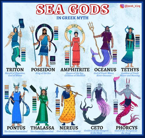 Sea God, I Had To Leave, Greek Sea, Myths & Monsters, Greek Mythology Humor, World Mythology, Greek Mythology Gods, Legends And Myths, Greek Gods And Goddesses