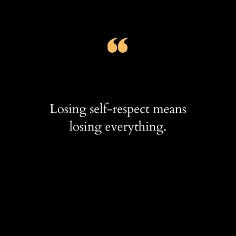 In life, self-respect forms the foundation of our identity and well-being. It's the inner voice that reminds us of our worth, our boundaries, and our values. Losing self-respect doesn't just mean giving up a piece of ourselves; it means letting go of the core principles that guide our decisions, shape our relationships, and determine how we treat ourselves and others. When we compromise on our self-respect, we compromise on everything that matters. It's essential to nurture and protect our se... Self Value Quotes, Respect Words, Respecting Yourself, Respect Meaning, Value Of Life, Word Line, Self Value, Self Respect Quotes, Value Quotes