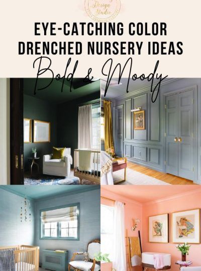 Color Drenching, Sophisticated Nursery, Moody Interiors, Jeans Outfit Summer, Coloring Images, Blue Nursery, Small Room Design, Painted Ceiling, Green Paint