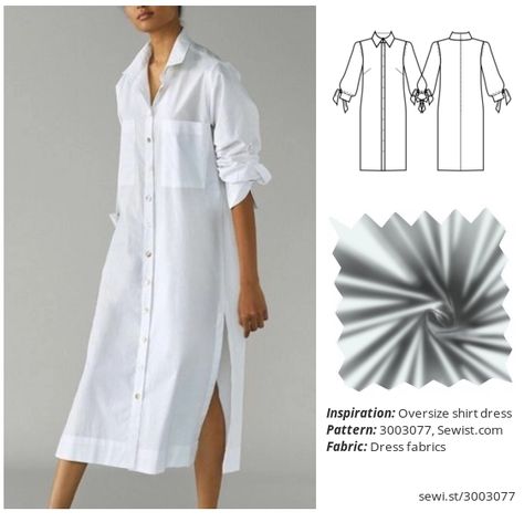 Long Linen Dress Pattern, Dress Shirt Sewing Pattern, Shirt Dress Diy, Clothing Sewing Patterns, Linen Dress Pattern, Loose Dress Pattern, Shirt Patterns For Women, Linen Style Fashion, Shirt Dress Women