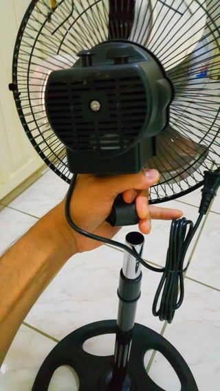 Converting a Pedestal Fan to Wall Mount. : 7 Steps (with Pictures) - Instructables Garage Fan Ideas, Small Screened Porch, Garage Fan, Patio Fan, Wall Mount Fans, Wall Mounted Fan, Room Fan, Pedestal Fan, Diy Crafts Life Hacks