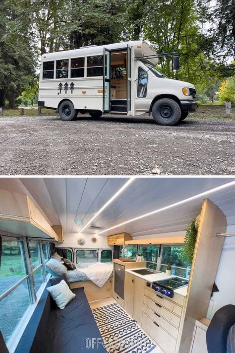 10+ Short Bus RV Conversions to Inspire Your Build & Adventure Short School Bus, Ambulance Conversion, Bus Remodel, Bus Rv Conversion, House Bus, School Bus Camper, School Bus House, Rv Conversion, Converted School Bus