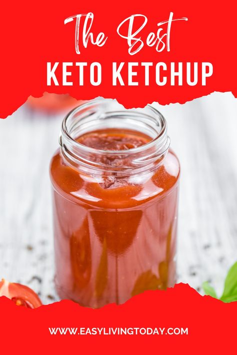 Low carb ketchup recipe for the ketogenic diet. Sweet and tasty like regular ketchup, plus store options if you prefer to buy it! #keto #lowcarb #healthyrecipes Keto Ketchup Recipe, Sugar Free Ketchup Recipe, Keto Ketchup, Low Carb Ketchup, Low Carb Plan, Sugar Free Ketchup, Ketogenic Desserts, Ketchup Recipe, Keto Sauces