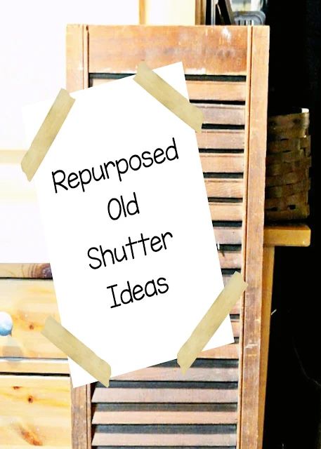 DIY uses for old shutters Old Shutter Ideas Home Decor, Repurposed Shutters Ideas, Window Shutters Decor, Old Shutter Ideas, Window Picture Frames, Old Wooden Shutters, Shutter Crafts, Shutters Repurposed Decor, Repurposed Shutters