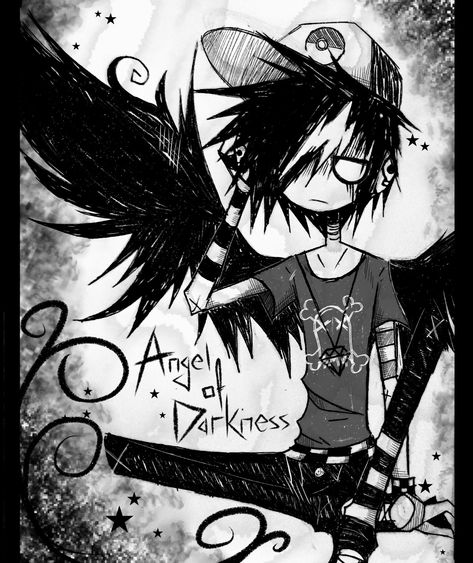 Scene Emo Art, Scene Kid Art, Angel Of Darkness, Scenecore Art, 2000s Scene, Emo 2000s, How To Act, 2000s Art, Emo Pfp