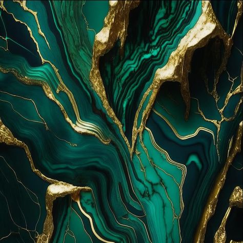 A green marble wallpaper that says gold ... | Premium Photo #Freepik #photo #turquoise #marbled #malachite #marbling Blue And Gold Wallpaper, Tapete Gold, Green Wallpapers, Marble Iphone Wallpaper, Dark Green Aesthetic, Wallpapers For Phone, Slytherin Aesthetic, Wallpaper Green, Marble Background