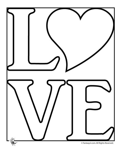 Love Coloring Pages Valentine Coloring Pages, Heart Coloring Pages, Love Coloring Pages, Cartoon Heart, Heart Printable, Applique Templates, Valentine Coloring, Card Templates Free, The Word Love