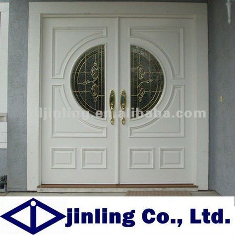 Pintu Ganda, Pintu Interior, Exterior Door Hardware, Front Door Hardware, Exterior Entry Doors, Double Doors Exterior, Modern Exterior Doors, Door Design Images, Modern Front Door