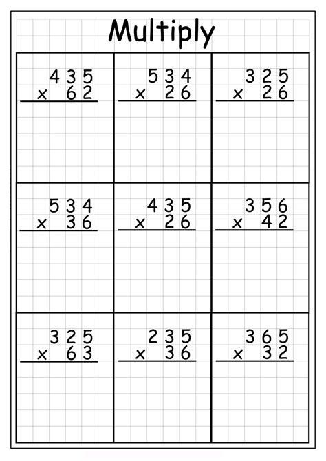 Help your child practice their multiplication skills with these fun and engaging worksheets. With a variety of problems to choose from, your child will be able to master multiplication in no time!  #multiplication #worksheets Grade 4 Multiplication Worksheets, 3 Digit Multiplication Worksheets, 3rd Grade Multiplication Worksheets, Third Grade Sight Words, 3rd Grade Words, Single Mom Inspiration, Math Worksheets For Kids, Maths Paper, Worksheets For Grade 3