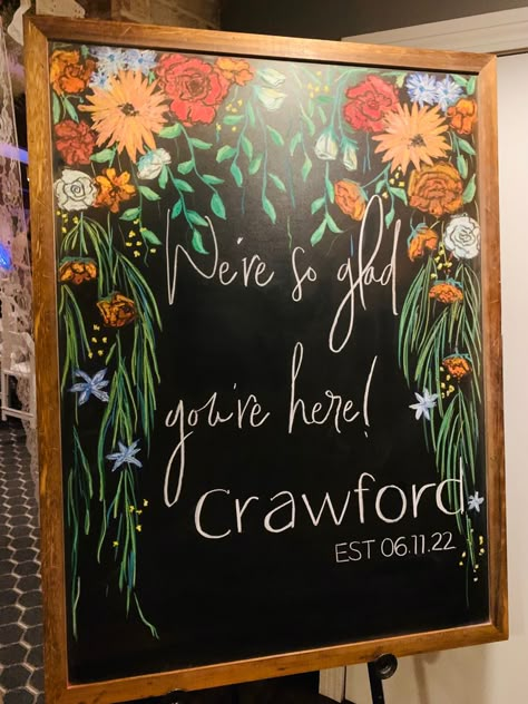 Spring Themed Chalkboard, Spring Restaurant Chalkboard, Wildflower Chalkboard Art, Colorful Chalkboard Art, School Chalkboard Art Ideas, Floral Chalk Art, Spring Coffee Chalkboard Art, Spring Chalkboard Ideas Easy, Summer Chalkboard Art Ideas