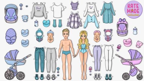 Lol Paper Dolls Printable Free, Princess Paper Dolls Printable, Warm Winter Clothes, Kate Made, Princess Paper Dolls, Free Printable Paper Dolls, Paper Doll Printable Templates, Barbie Paper Dolls, Paper Dolls Clothing