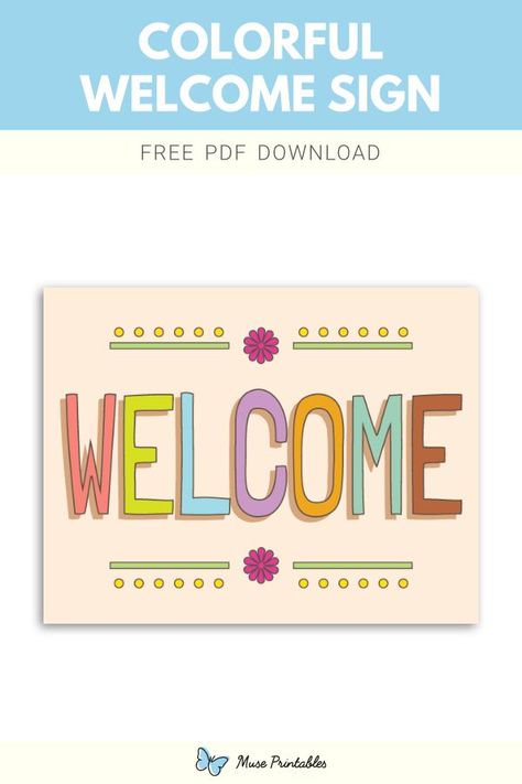 Welcome To Our Classroom Sign Free Printable, Free Printable Welcome Sign, Welcome Printable Free, Welcome Sign Front Door Classroom, Colorful Welcome Sign, Welcome Sign Classroom, Classroom Decor Bulletin Boards, Printable Signs Free, Caution Signs